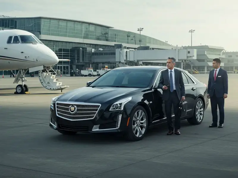 Mountainside Car Service airport pickup vehicle